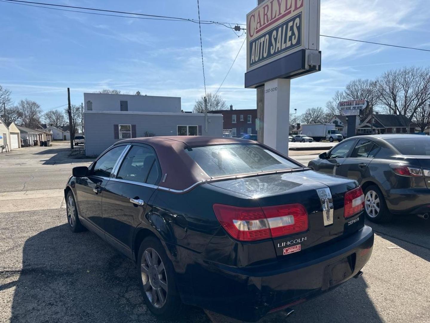 2006 BLACK LINCOLN ZEPHYR (3LNHM26126R) with an 3.0L engine, Automatic transmission, located at 1708 Broadway, Rockford, IL, 61104, (815) 397-5010, 42.252522, -89.069359 - Photo#1