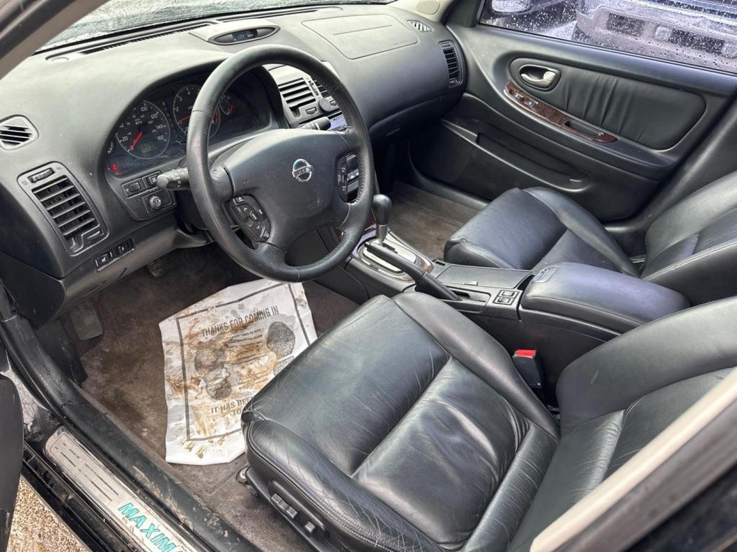 2003 BLACK NISSAN MAXIMA GLE (JN1DA31A53T) with an 3.5L engine, Automatic transmission, located at 1708 Broadway, Rockford, IL, 61104, (815) 397-5010, 42.252522, -89.069359 - Photo#4