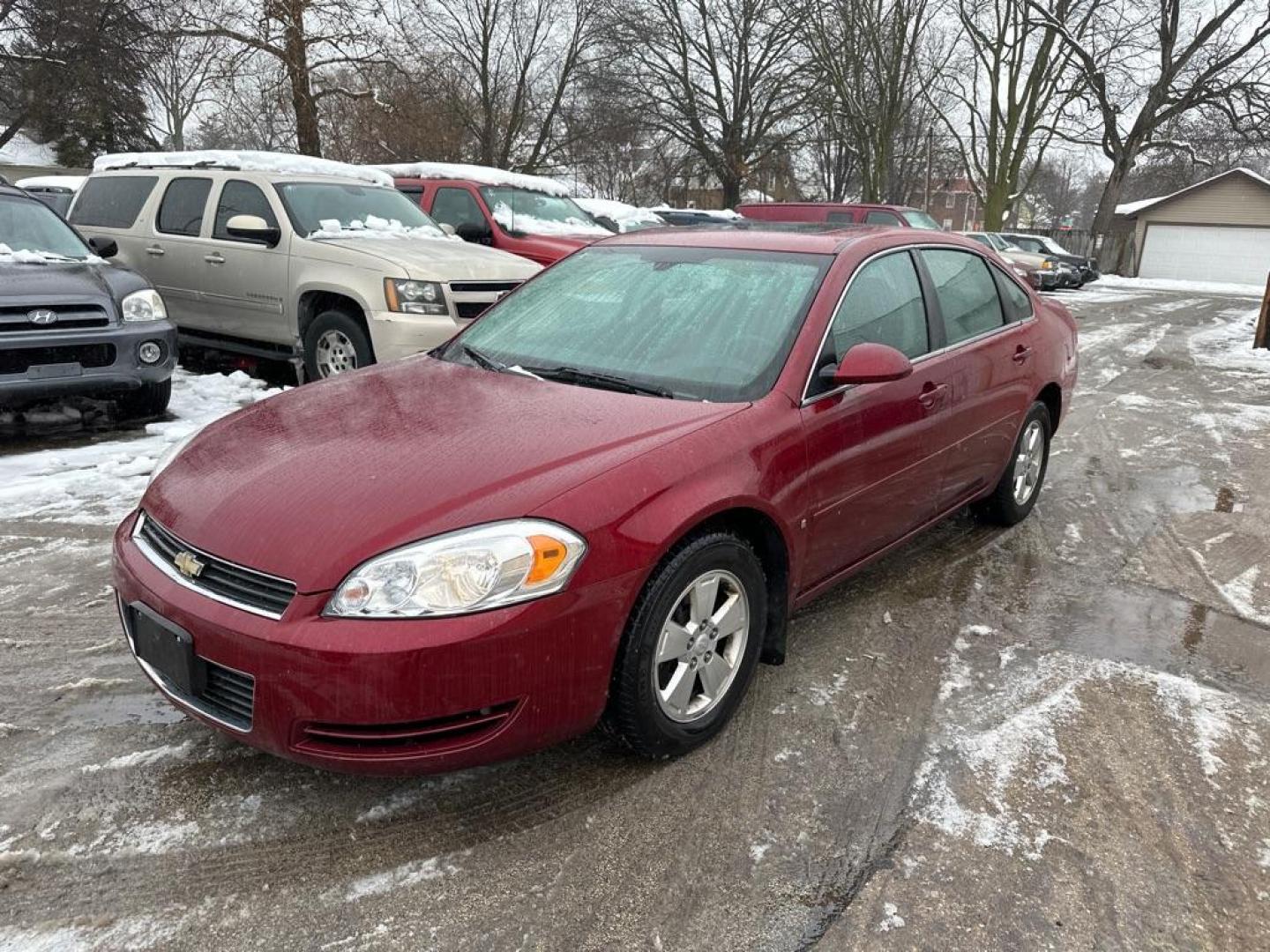 2008 RED CHEVROLET IMPALA LT (2G1WT58K981) with an 3.5L engine, Automatic transmission, located at 1708 Broadway, Rockford, IL, 61104, (815) 397-5010, 42.252522, -89.069359 - Photo#0