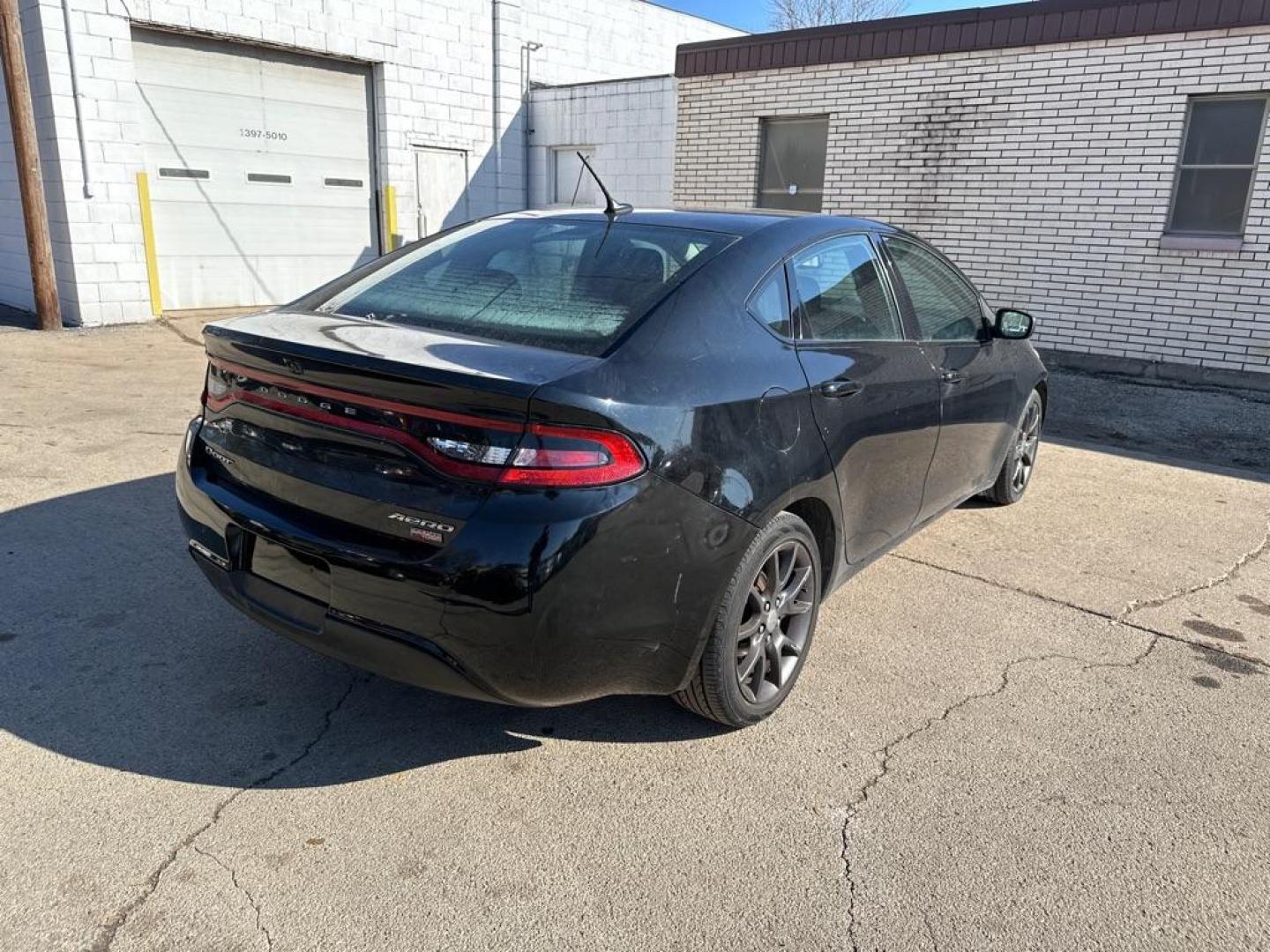 2013 BLACK DODGE DART SE (1C3CDFAH0DD) with an 1.4L engine, Automatic transmission, located at 1708 Broadway, Rockford, IL, 61104, (815) 397-5010, 42.252522, -89.069359 - Photo#3