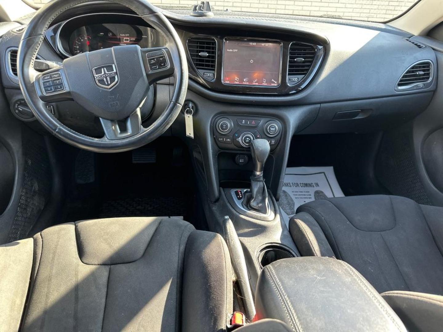 2013 BLACK DODGE DART SE (1C3CDFAH0DD) with an 1.4L engine, Automatic transmission, located at 1708 Broadway, Rockford, IL, 61104, (815) 397-5010, 42.252522, -89.069359 - Photo#7