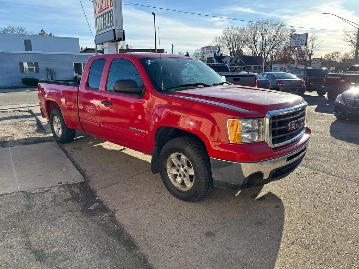 2009 RED GMC SIERRA 1500 SLE (1GTEK29049Z) with an 5.3L engine, Automatic transmission, located at 1708 Broadway, Rockford, IL, 61104, (815) 397-5010, 42.252522, -89.069359 - Photo#3