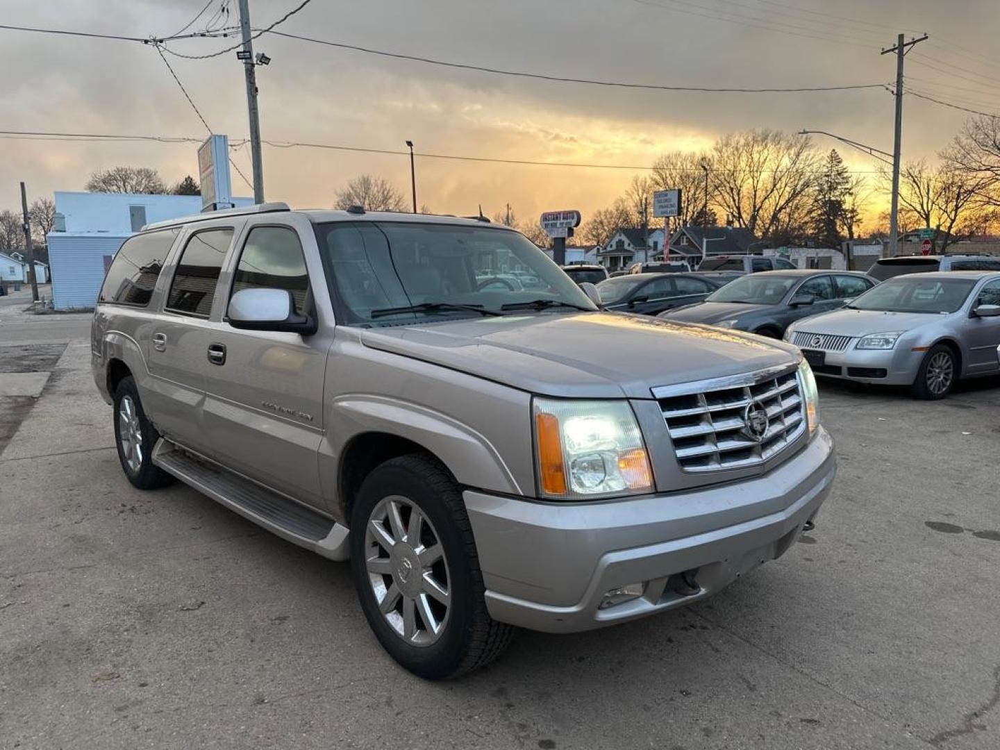 2004 TAN CADILLAC ESCALADE ESV (3GYFK66N94G) with an 6.0L engine, Automatic transmission, located at 1708 Broadway, Rockford, IL, 61104, (815) 397-5010, 42.252522, -89.069359 - Photo#3