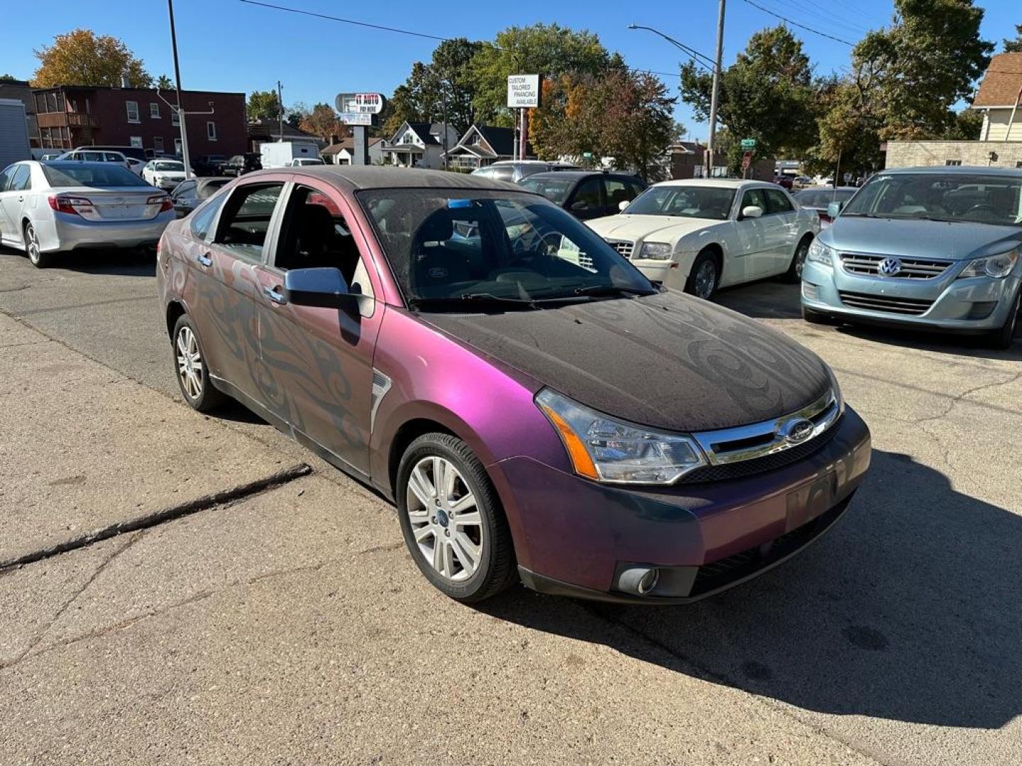 2008 BLUE FORD FOCUS SE (1FAHP35N68W) with an 2.0L engine, Automatic transmission, located at 1708 Broadway, Rockford, IL, 61104, (815) 397-5010, 42.252522, -89.069359 - Photo#2