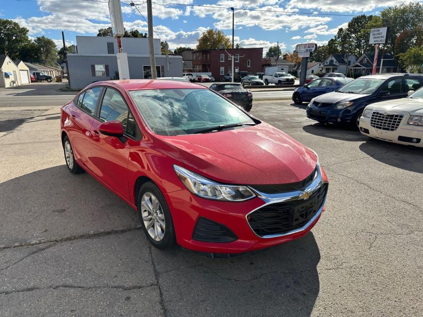 2019 RED CHEVROLET CRUZE LS (1G1BC5SM3K7) with an 1.4L engine, Automatic transmission, located at 1708 Broadway, Rockford, IL, 61104, (815) 397-5010, 42.252522, -89.069359 - Photo#2