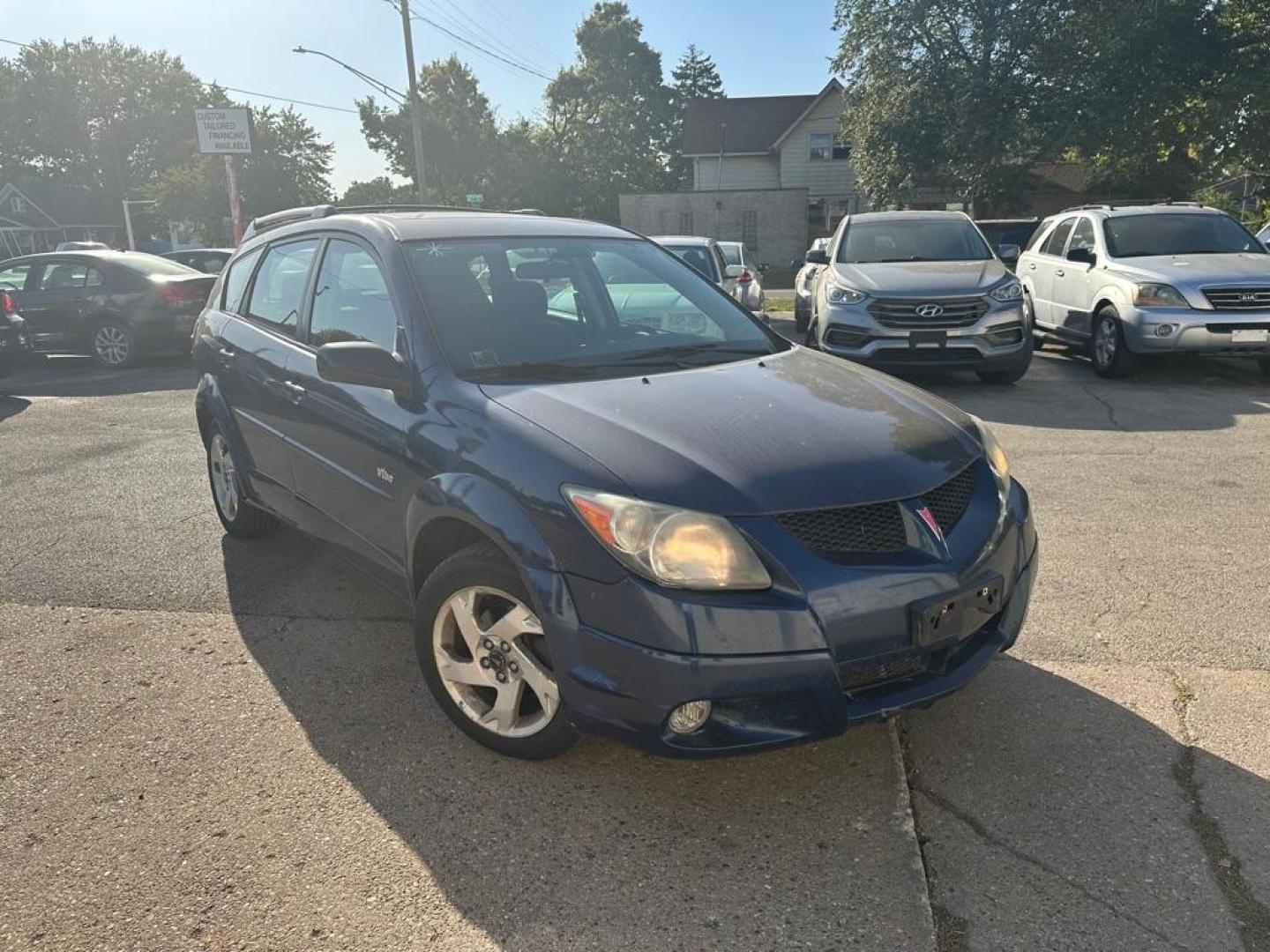 2004 BLUE PONTIAC VIBE (5Y2SL62834Z) with an 1.8L engine, Automatic transmission, located at 1708 Broadway, Rockford, IL, 61104, (815) 397-5010, 42.252522, -89.069359 - Photo#1