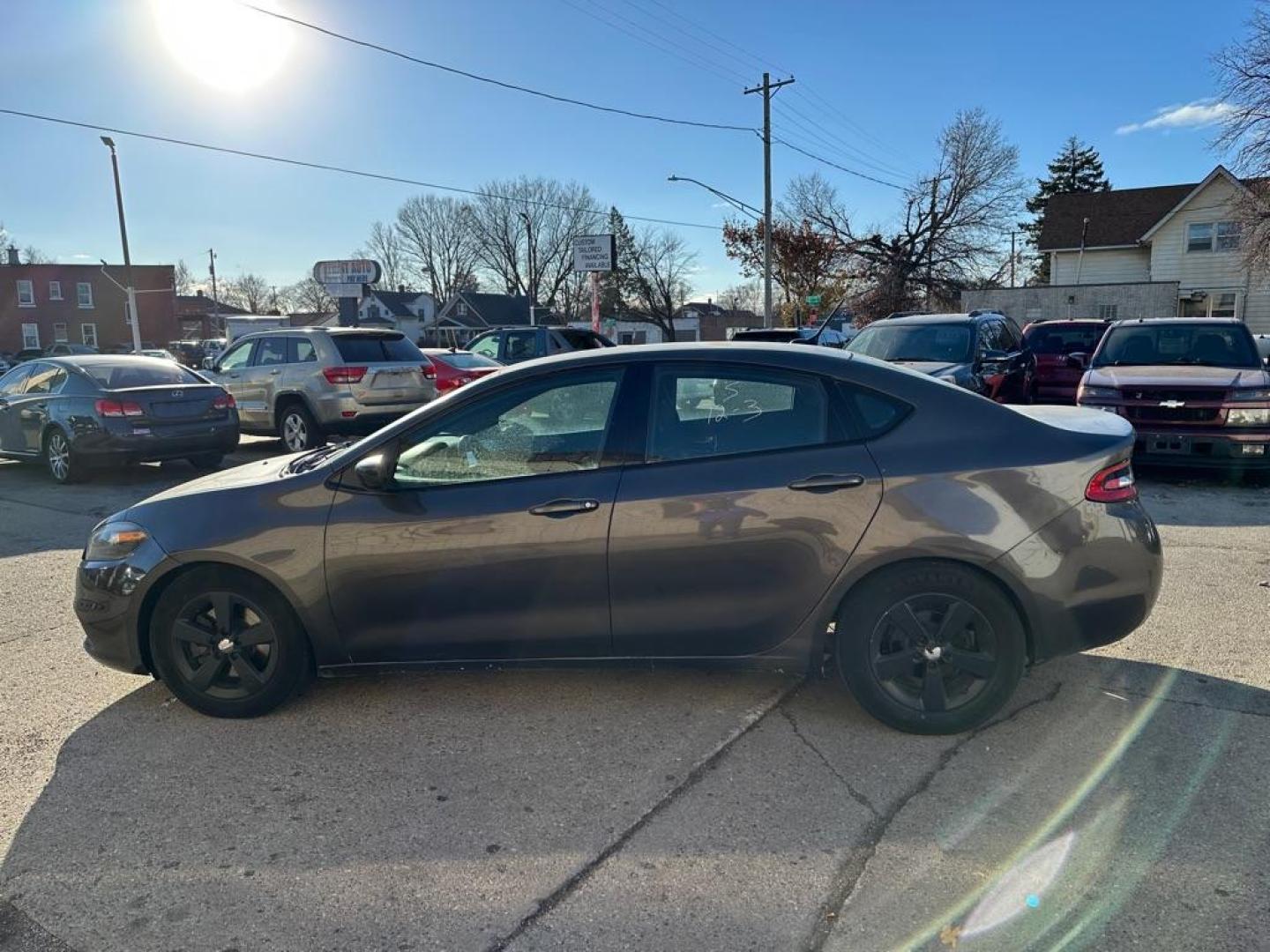 2016 GRAY DODGE DART SXT (1C3CDFBB3GD) with an 2.4L engine, 6-Speed Manual transmission, located at 1708 Broadway, Rockford, IL, 61104, (815) 397-5010, 42.252522, -89.069359 - Photo#7