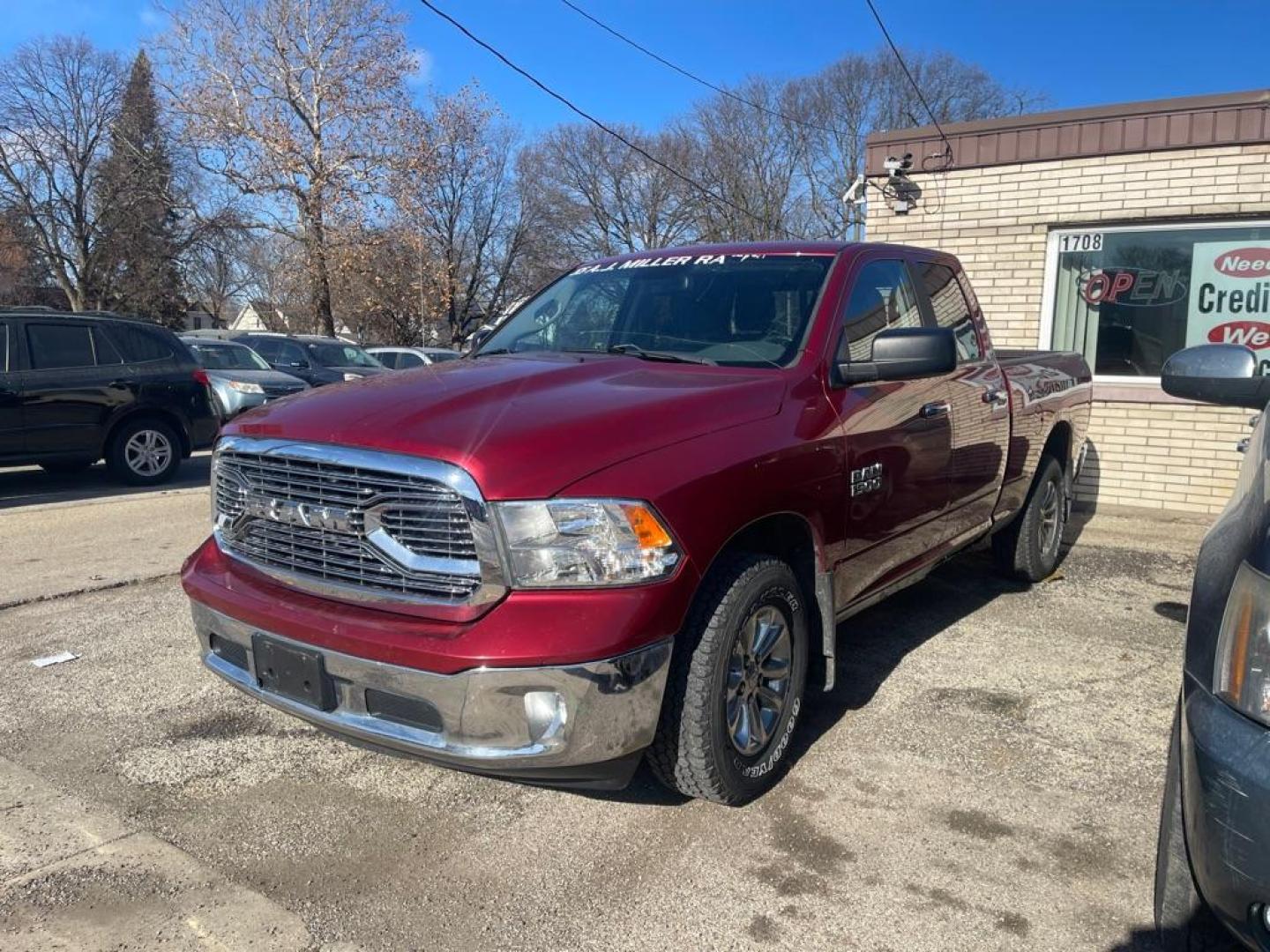 2013 RED RAM 1500 SLT (1C6RR7GG4DS) with an 3.6L engine, Automatic transmission, located at 1708 Broadway, Rockford, IL, 61104, (815) 397-5010, 42.252522, -89.069359 - Photo#0