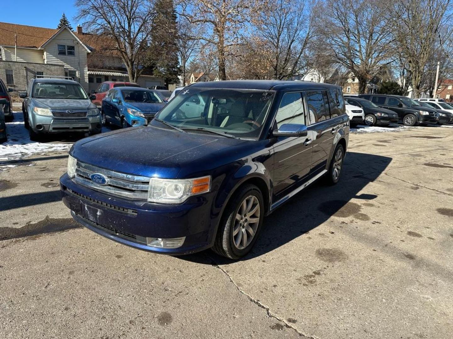 2011 BLUE FORD FLEX LIMITED (2FMGK5DC1BB) with an 3.5L engine, Automatic transmission, located at 1708 Broadway, Rockford, IL, 61104, (815) 397-5010, 42.252522, -89.069359 - Photo#0