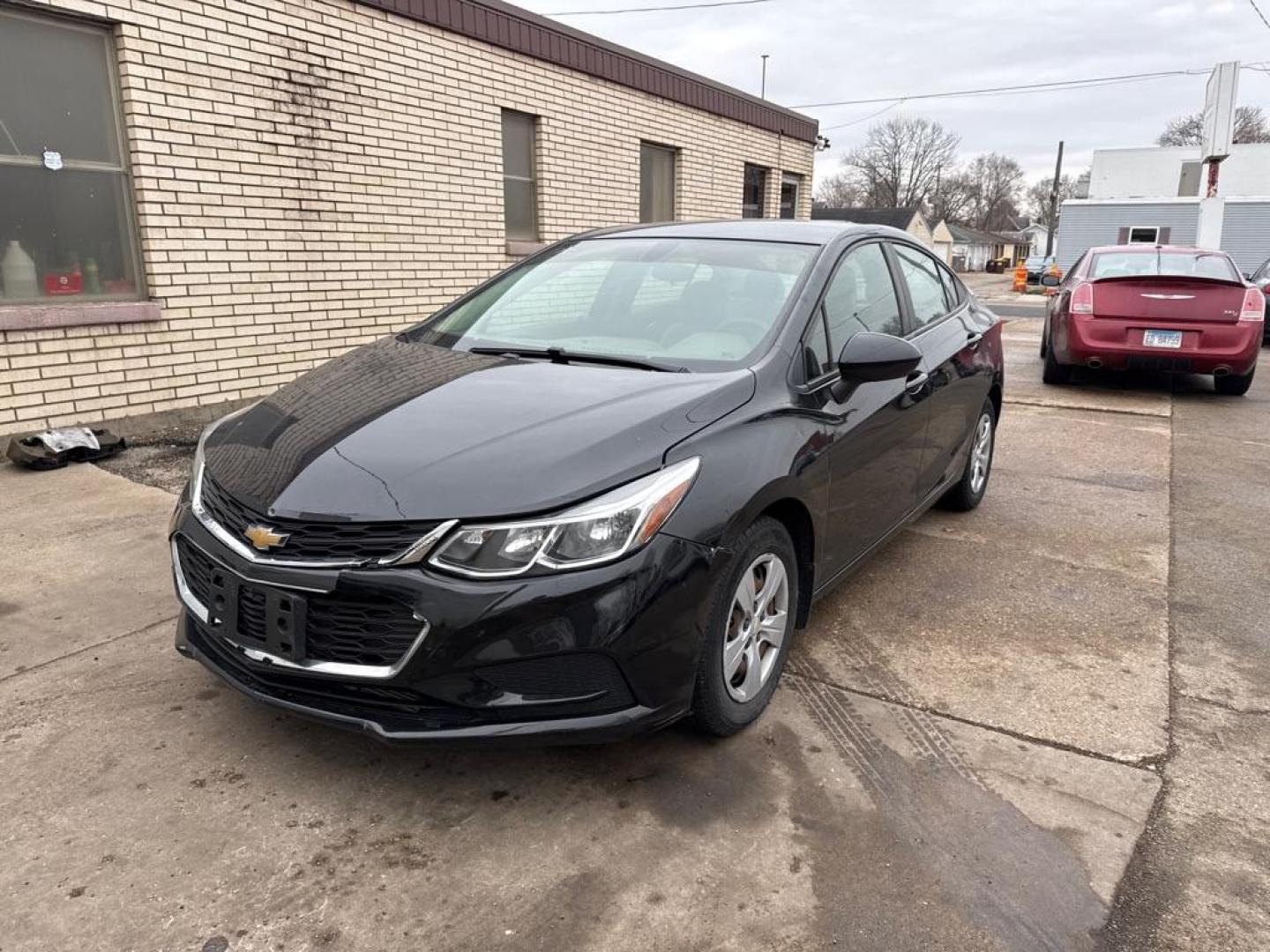 2017 BLACK CHEVROLET CRUZE LS (1G1BC5SM3H7) with an 1.4L engine, Automatic transmission, located at 1708 Broadway, Rockford, IL, 61104, (815) 397-5010, 42.252522, -89.069359 - Photo#1